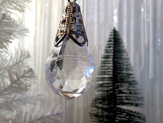 Christmas decoration on the white background