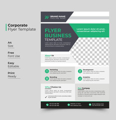 Corporate Flyer Template with Modern Layout for Business Marketing