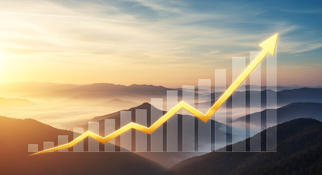 Strategic balance Visualizing progressive growth and foundational stability in an evolving landscape
