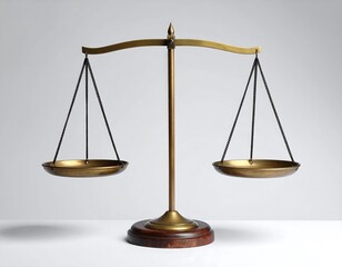 Classic Balance Scale: Symbol of Justice, Law, and Legal Proceedings