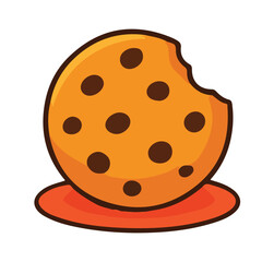 Cookies With Chocolate Chips Clip Art