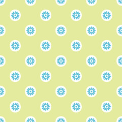 Seamless blue floral vector pattern for fabric and wallpaper