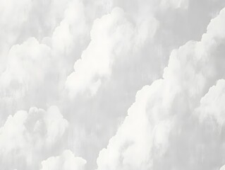 Gray Sky Seamless Pattern Clouds Background Texture