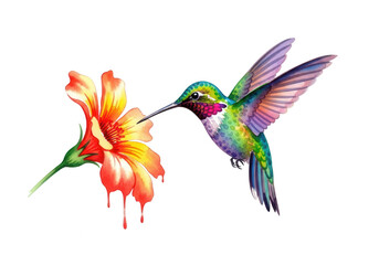 Hummingbird Feeding on a FlowerTitle: Hummingbird Feeding on a FlowerKeywords: hummingbird, bird isolated on a transparent background