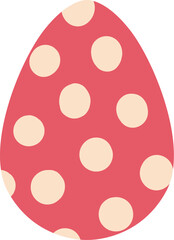 Polka dot easter egg