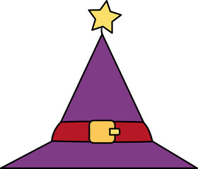 Magical Purple Witch Hat