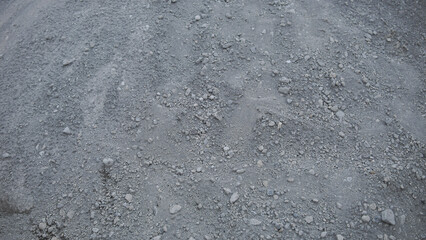 Textured Background of Various Grey Gravel and Small Pebbles
