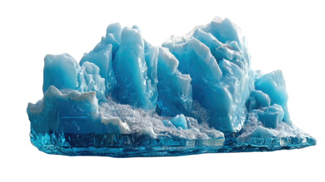 Spectacular Glacier: Witness the breathtaking beauty of a massive blue glacier, a stunning testament to the power of nature.