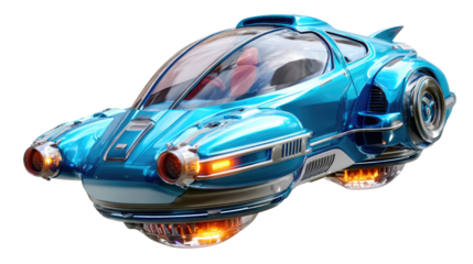 Futuristic Vehicle Concept: A sleek, eye-catching, sci-fi inspired concept vehicle, with its aerodynamic design, promises of the future in stunning detail.