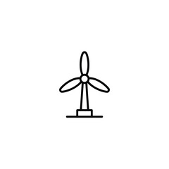 Sleek Wind Turbine Icon Depicting Sustainable Energy Generation A Modern Symbol for Renewable Resources and Eco Conscious Technology