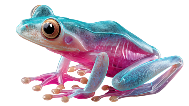 Enchanting frog: Discover a charming and colorful frog, its exquisite form and intricate patterns bring a touch of natural wonder. 