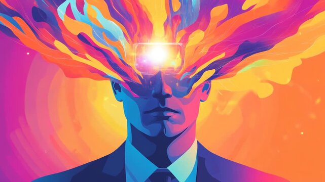 Abstract representation of creativity and innovation