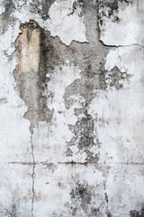 Aged, weathered wall with peeling paint and cracks