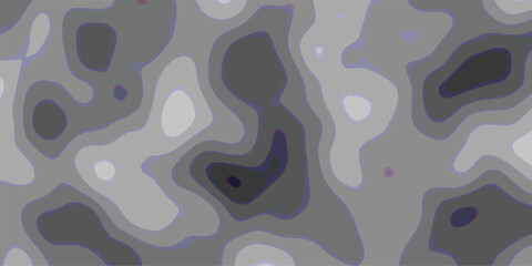 Abstract contour map illustration featuring a seamless topographic pattern with layered tonal variations in cool gray shades suitable for backgrounds