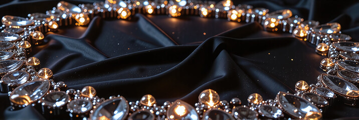 Close-up of a low braided ponytail with a silk ribbon,The low braided ponytail paired with a ribbon adds charm and grace.