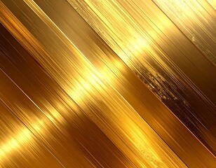 Golden Metal Stripes Background Design.