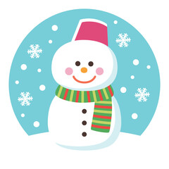 かわいい雪だるま