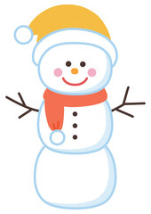 かわいい雪だるま