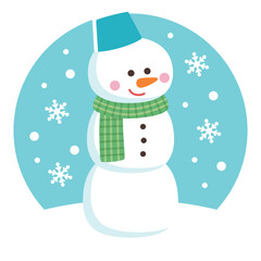 かわいい雪だるま