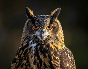 Close-up of an Eagle-Owl.