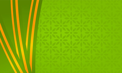 Luxury modern aesthetic abstract green background with elegant curved lines and floral pattern