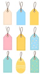 Pastel tag set