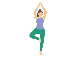 Yoga Meditation Posture Exercise Illustration