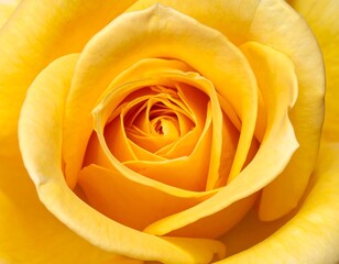 Close-up shot of a beautiful vibrant yellow rose in full bloom