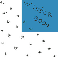 On the screen there are two words 