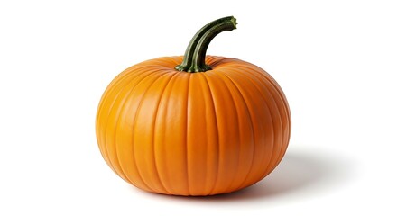 Obraz premium Single Orange Pumpkin Isolated.