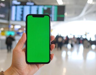 Phone with green screen