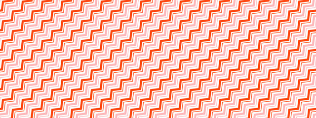 Candy cane zig zag seamless pattern. Red and pink zigzag stripe repeated background. Christmas wrapping paper wallpaper. Xmas peppermint backdrop. Winter holiday gift lines print design. Vector