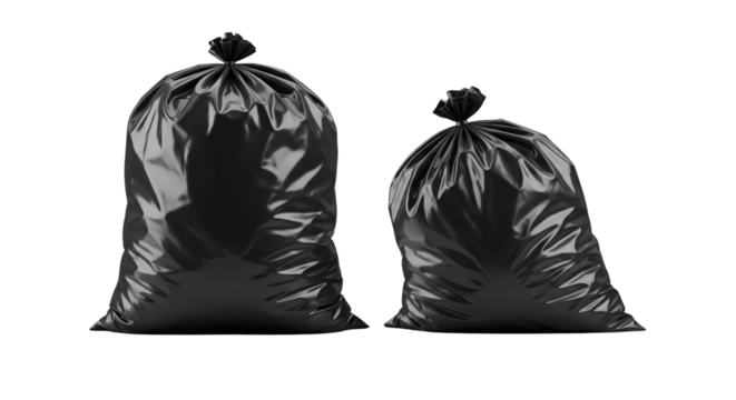 Waste Bag Bundle isolated on transparent background - Powered by Adobe