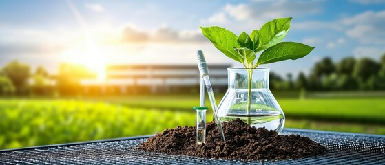 Plant Research and Scientific Experiment in Agriculture.