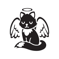 Spiritual Paw Print with Heart and Halo