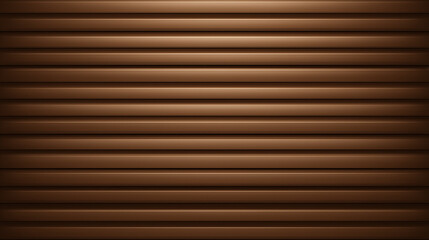 Obraz premium ダークブラウンの横ルーバーが整然と並ぶ、シャッター風サッシ壁の全面テクスチャ背景