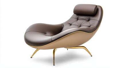Modern Luxury Lounge Chair with Leather Design