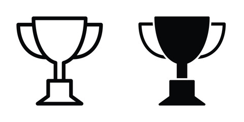 Trophy cup icon design template