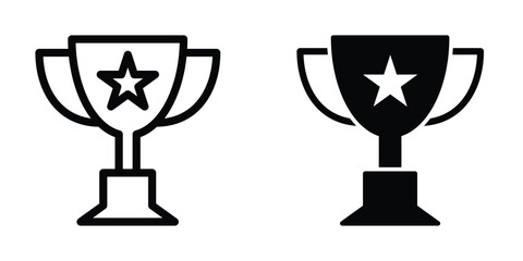 Trophy cup icon design template