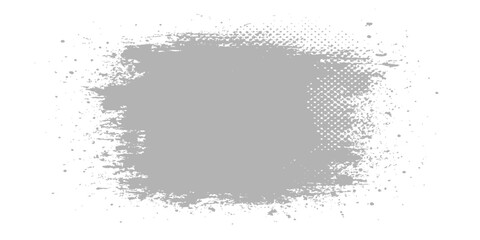 Abstract black vector grunge background design with ink texture and paint splatter floral border