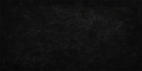 Old grunge black chalkboard texture with white chalk marks and a dark vintage paper backdrop