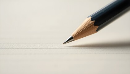 노트에 적힌 연필을 확대