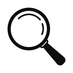 Loupe icon. Magnifying glass icon, magnifier icon. 
