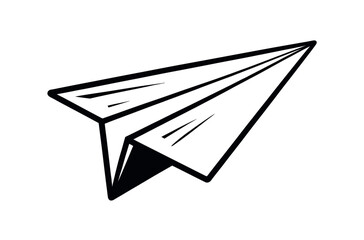 Flying Paper Plane Illustration