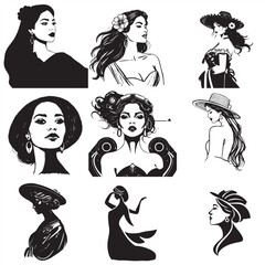 set of Mexican woman