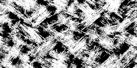 Seamless vector illustration of an old, dark black and white abstract pattern with a grunge texture like dirty stone or marble
