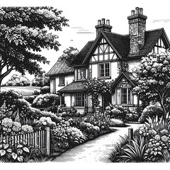 Cottage illustration