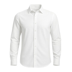 white shirt isolated on white transparent background PNG