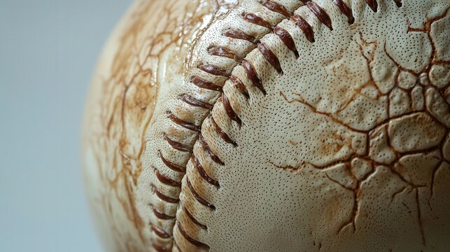 Baseball with Classic Stitching Texture