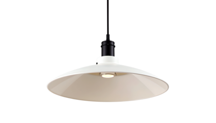 A modern, stylish pendant lamp with a sleek, minimalist design, perfect for adding a touch of elegance to any interior space. The light casts a warm, inviting glow, perfect for illuminating any room